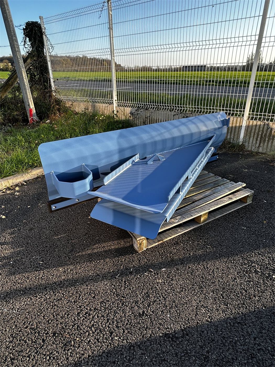 Lame à repousser fourrage et ensilage — racleur caoutchouc anti-abrasif — vue 2